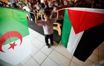 علم فلسطين والجزائر