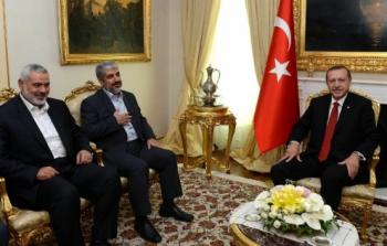قيادات حماس مع اردوغان