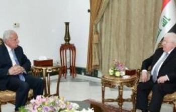 المالكي لدى لقاء الرئيس العراقي
