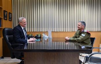 وزير الجيش الإسرائيلي بيني غانتس ورئيس الأركان أفيف كوخافي