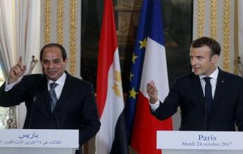 الرئيسان الفرنسي والمصري