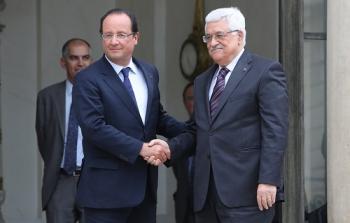 الرئيس عباس ونظيره الفرنسي هولاند - ارشيف