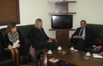 العوري يستقبل سفيرة النرويج