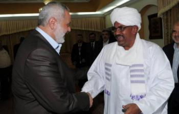 الرئيس السوداني وهنية -ارشيف-