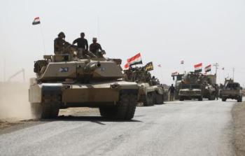 رتل عسكري للقوات العراقية يتجه للسيطرة على مواقع البيشمركة جنوبي كركوك