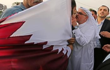 السفير محمد العمادي رئيس اللجنة القطرية لاعادة اعمار غزة 