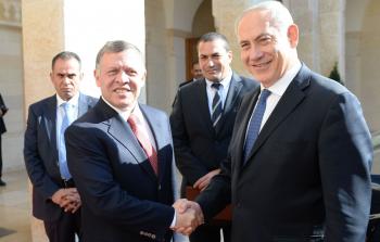 العاهل الأردني الملك عبد الله ورئيس الحكومة الإسرائيلية بنيامين نتنياهو - أرشيفية