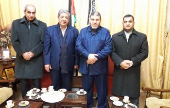 الأمين العام لحركة المقاومة الشعبية في فلسطين أبو قاسم دغمش يستقبل رئيس جامعة الأقصى كمال الشرافي