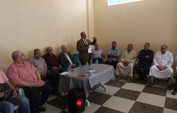 خلال لقاء البلدية مع أهالي أبراج السعادة - غزة 