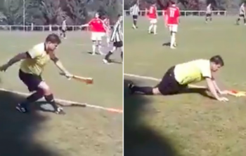 حكم مباراة في حالة سكر