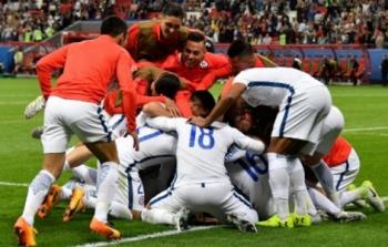 فرحة لاعبي تشيلي