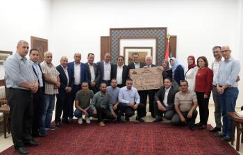 لقاء الرئيس محمود عباس بإقليم حركة فتح ببيت لحم