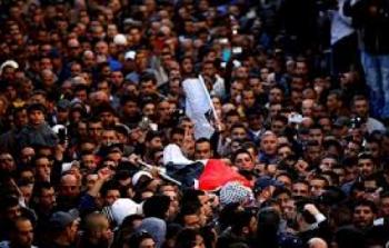 تشييع جثمان شهيد فلسطيني -ارشيف-