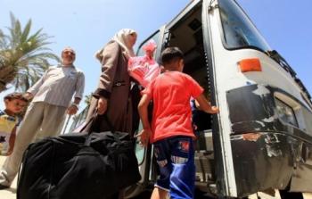 مسافرون يغادرون غزة عبر معبر رفح