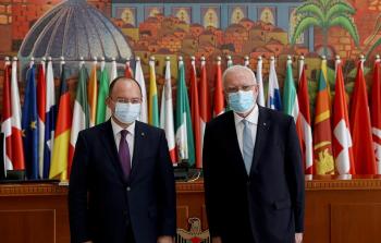 وزير الخارجية الروماني بوغدان أوريسكو ووزير الخارجية والمغتربين رياض المالكي