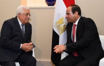 رئيس دولة فلسطين محمود عباس و الرئيس المصري عبد الفتاح السيسي.