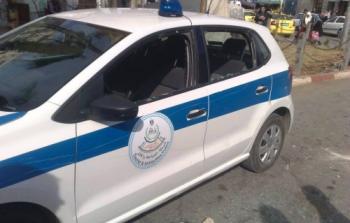 سيارة للشرطة الفلسطينية
