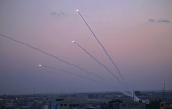 إطلاق صاروخ من غزة نحو البحر- توضيحية