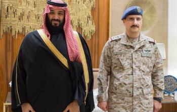 قائد القوات الجوية السعوديى مع ولي العهد محمد بن سلمان 