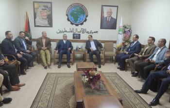 جانب من لقاء رجال الأعمال بأعضاء الكلية الجامعية للعلوم التطبيقية