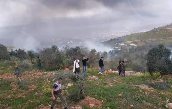 خلال قمع الاحتلال المعتصمين في جبل العرمة