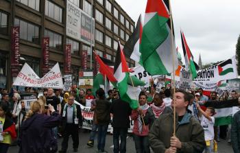 متضامنين مع الشعب الفلسطيني - إرشيفية- 