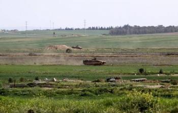 الاراضي الزراعية شرق قطاع غزة