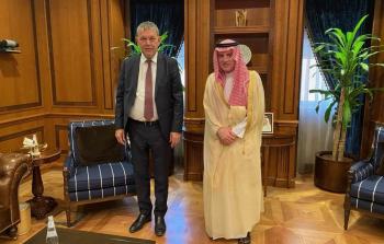 مفوض الأونروا مع سفير السعودية في الاردن