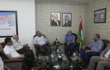 استقبال نائب رئيس هيئة اعمار فلسطين الدولية في غزة