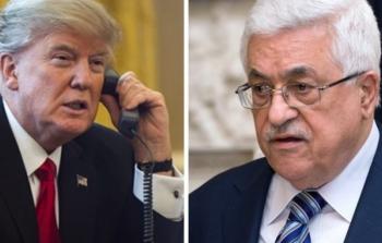 الرئيس الفلسطيني محمود عباس و الرئيس الأميركي دونالد ترامب 