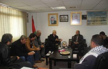  عضو اللجنة التنفيذية لمنظمة التحرير الفلسطينية رئيس دائرة شؤون اللاجئين الدكتور احمد ابو هولي 