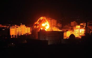 قصف اسرائيلي على غزة أمس