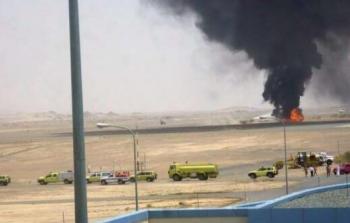 الحوثي يستهدف مطار نجران