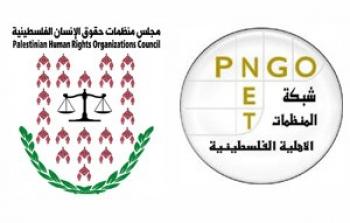 شبكة المنظمات الأهلية الفلسطينية ومنظمات حقوق الإنسان - أرشيفية