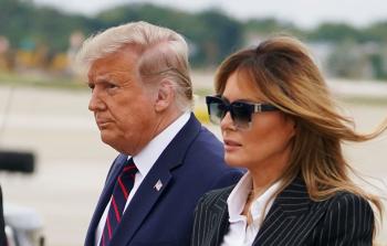 الرئيس الأمريكي دونالد ترامب وزوجته ميلانيا