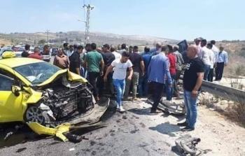 وفاة مواطن وإصابة 4 آخرين في حادث سير غرب نابلس