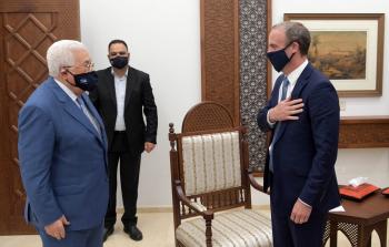 الرئيس عباس يستقبل دومينيك راب وزير الخارجية البريطاني