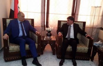 السفير عبد الهادي يبحث مع وزير الإعلام السوري مستجدات القضية الفلسطينية