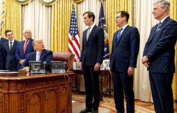 خلال إعلان ترامب عن الاتفاق الإماراتي الإسرائيلي 