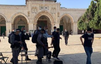 قوات الاحتلال خلال اقتحامها المسجد الأقصى