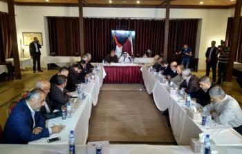 لقاء السفير القطري محمد العمادي في القوى الوطنية في غزة