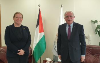 الخارجية تتسلم أوراق اعتماد ممثل رئيس مكتب النرويج لدى فلسطين