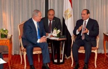 لقاء سابق بين الرئيس المصري عبد الفتاح السيسي وبنيامين نتنياهو