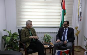 المستشار براك يستقبل ممثل جمهورية سلوفينيا ويطلعه على آلية مكافحة الفساد في فلسطين