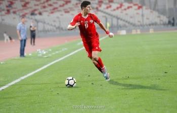 احد لاعبي المنتخب الفلسطيني