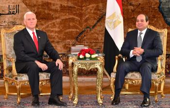لقاء الرئيس المصري عبد الفتاح السيسي ونائب الرئيس الأميركي مايك بنس