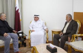 السفير العمادي يلتقي وفدا من قيادة حركة الجهاد الإسلامي