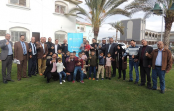 جمعية رجال الاعمال تزور قرية الاطفال الايتام في رفح