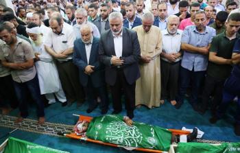 خلال تشييع شهداء كتائب القسام في غزة الخميس الماضي