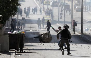 من مواجهات اليوم في مدينة بيت لحم